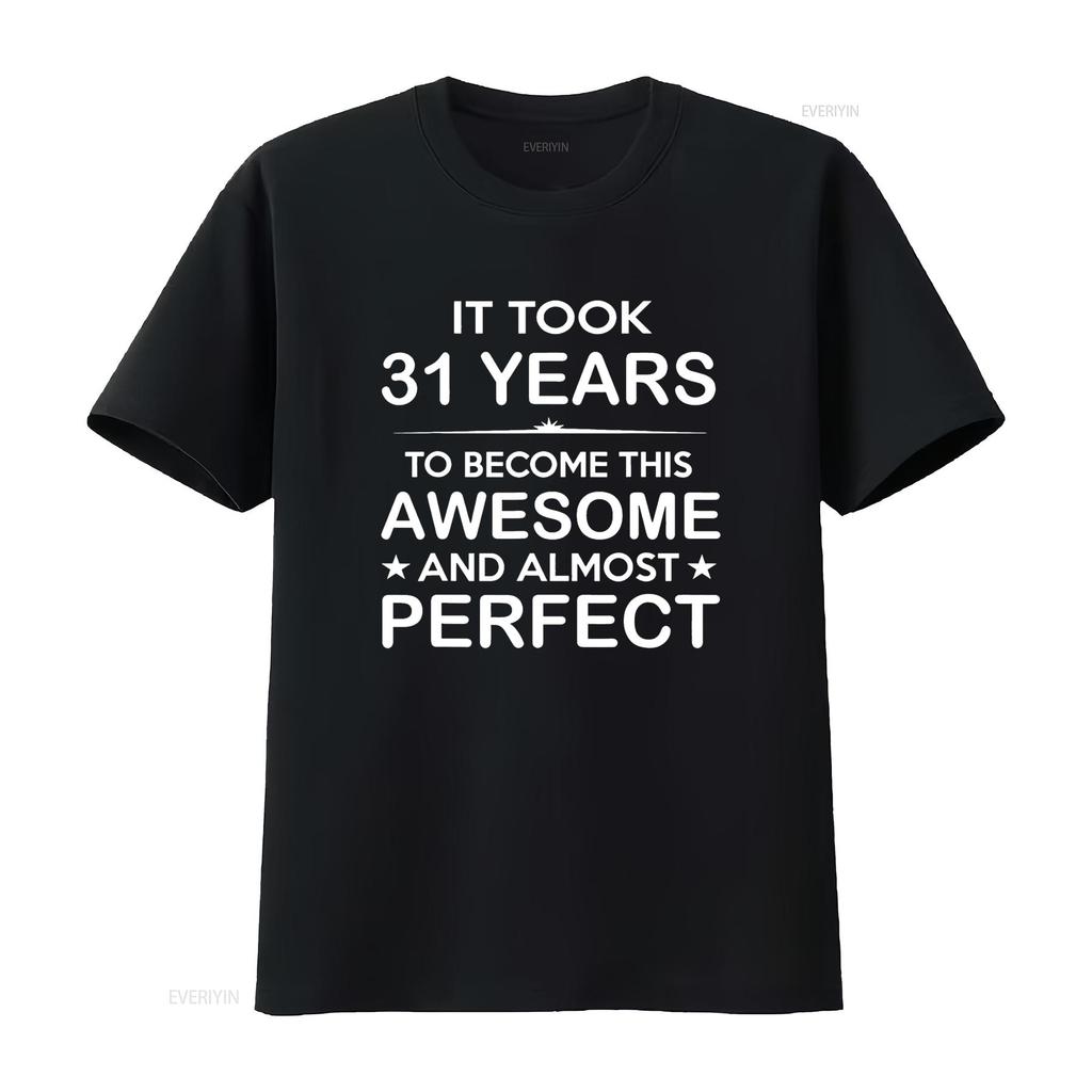 31 Year Old 31st Birthday Ideas for Him Dad T Shirt vintage Washed graphic Versatile Breathable Slightly Comfortable homme