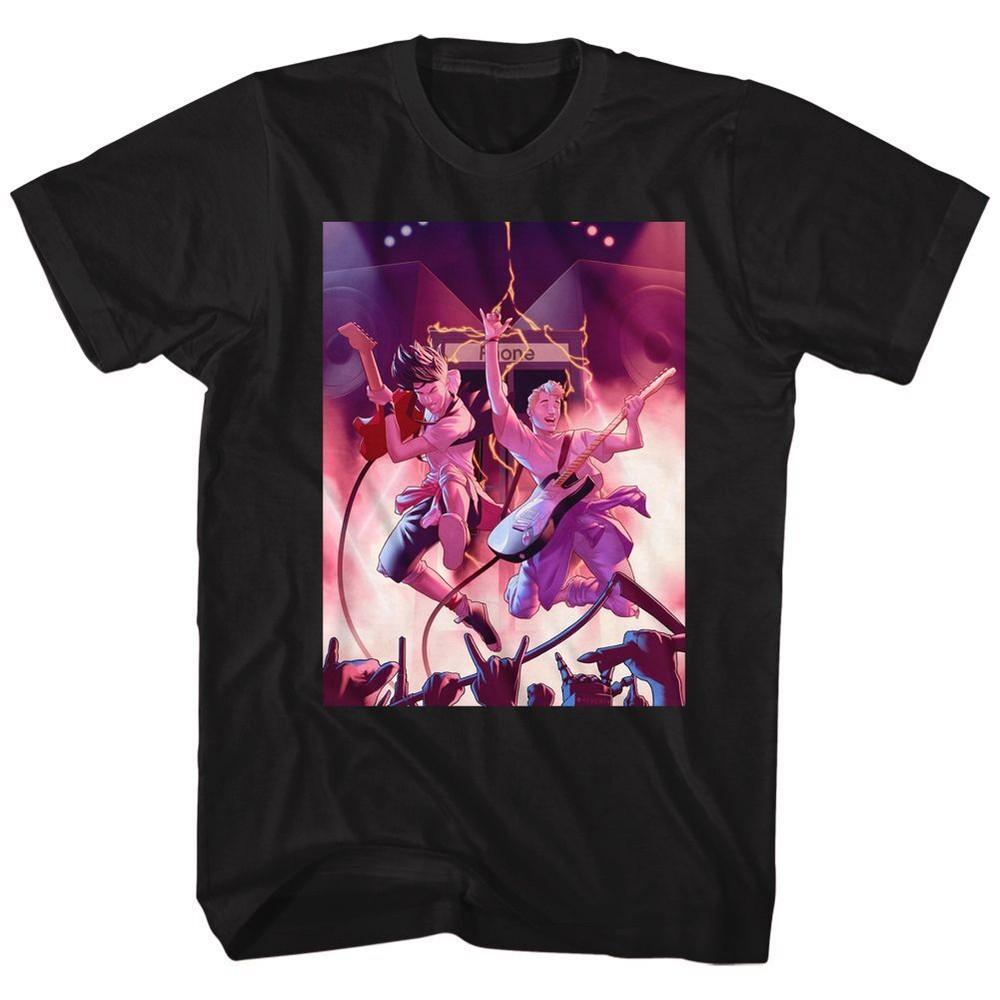 Bill And Ted Phone Rock Movie Shirt XXL