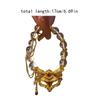 Elegant Chinese Style Necklace Zinc Zinc Alloy Handmade Bead Bracelet Vixen Mask Bracelet  Gift