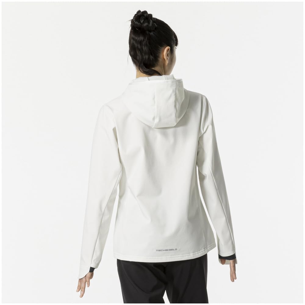 Training Wear Tech Shield Jacket Windproof Stretch Water Repellent 32MCB860 [Mizuno] Women's Off-White