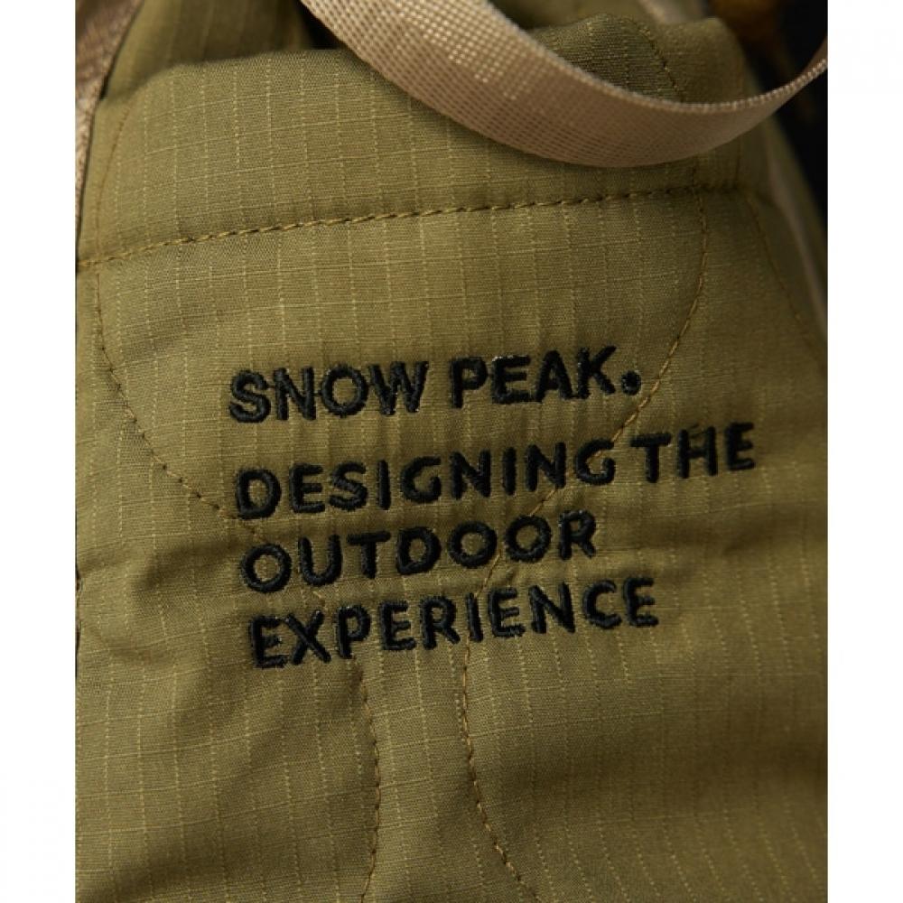 Snow Peak Quilted Ripstop Pouch Olive Ac 25au02100066