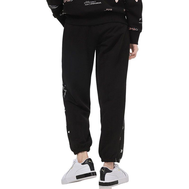 Puma DIG Knitted Sweatpants Women's Black Moderate Straight Fit Pants 531286-01