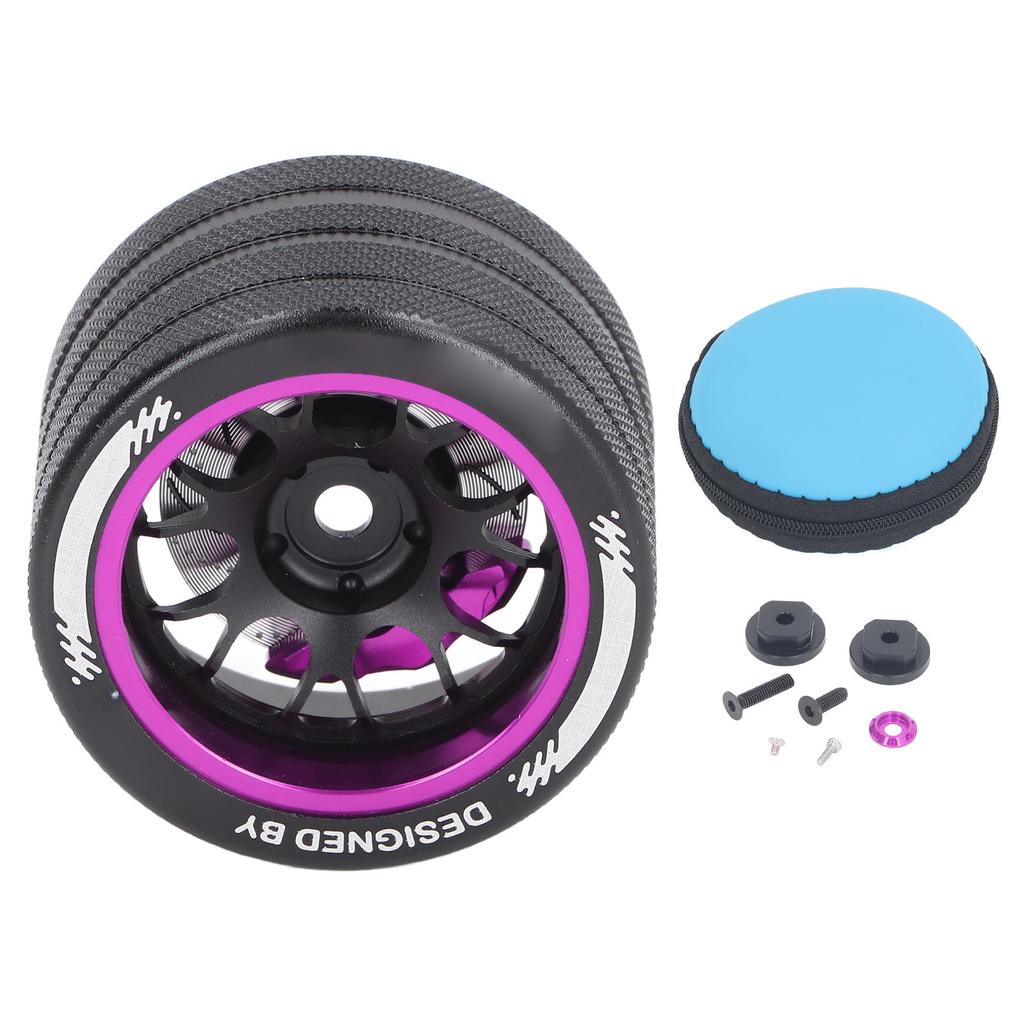 RC Hand Wheel Aluminum Alloy Lightweight Impact Resistance Remote Control Handwheel for FLYSKY Purple