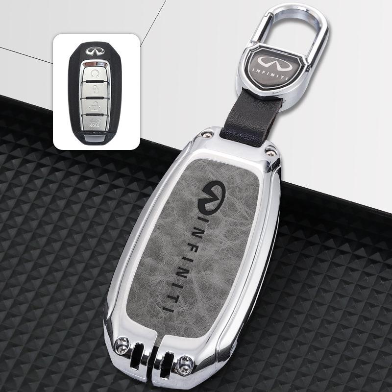 Premium Infiniti QX50/Q50L/QX60 Women's Key Case with Decorative Buckle for 2022 Model