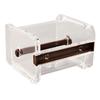 Washi Tape Dispenser with Cutter Desktop Multi Washi Tape Roll Holder Transparent Masking Tape Organizer for Office Home School