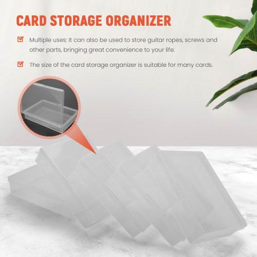Aqevn 10-Piece Playing Card Box, Trading Card Case, Card Storage Organizer, Clear Card Case, for Gaming Cards, Plastic Storage Box