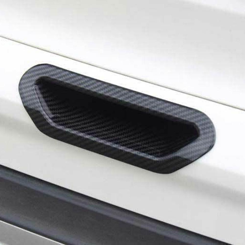 Carbon Fiber Tailgate Handle Cover for Ford Escape For Kuga 2013 2019 Waterproof and Heat Resistant Custom Fit