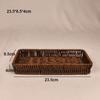 Hardness Rattan Wicker Woven Serving Baskets Handwoven 6 Styles Drain Chopstick Fork Spoon Holder Household Rattan Basket