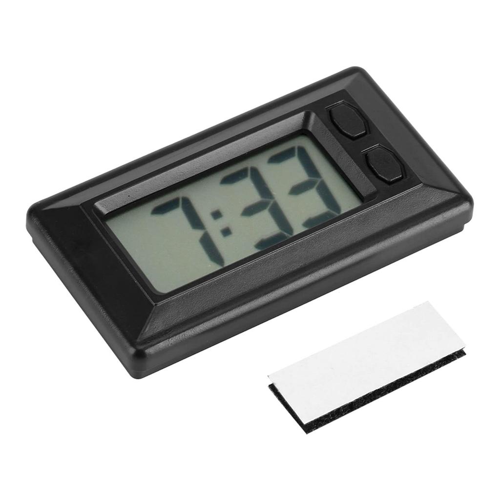 Radio-controlled Clock, Small Digital Clock, Small Mobile Home Mini LCD Digital Table Car Dashboard Desk Electronic Gauge Clock Date Time Calendar