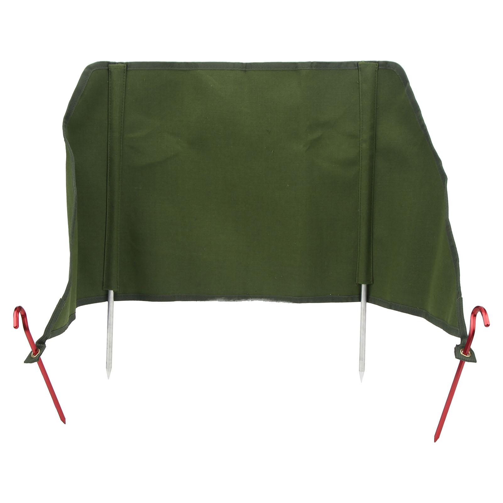 

Outdoor Stove Windscreen Portable Canvas Camping Fire Windshield for Picnic Cooking BBQ