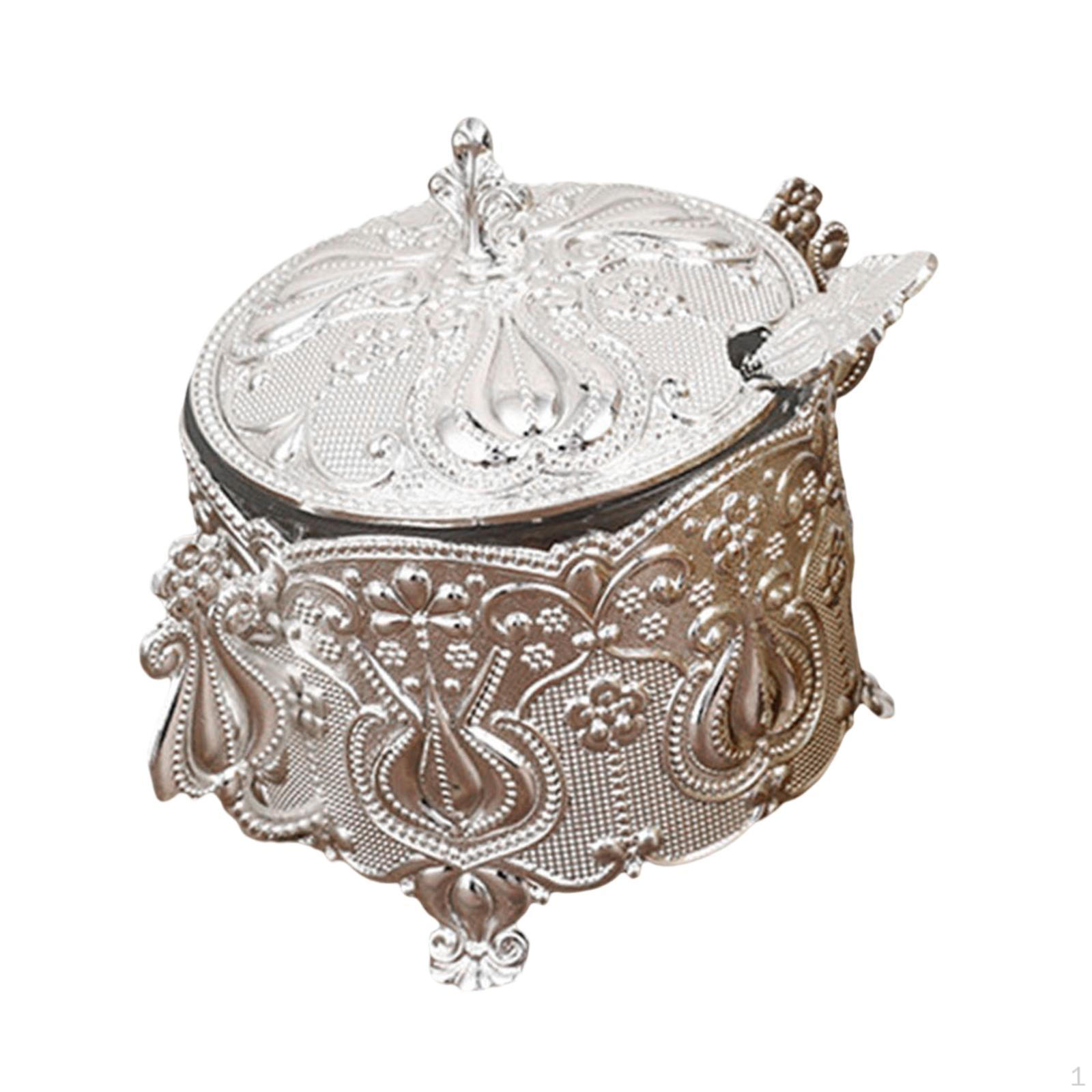 

European Style Sugar Bowl Salt with Lid and Spoon Countertop Storage Jar Condiment Pot срібний