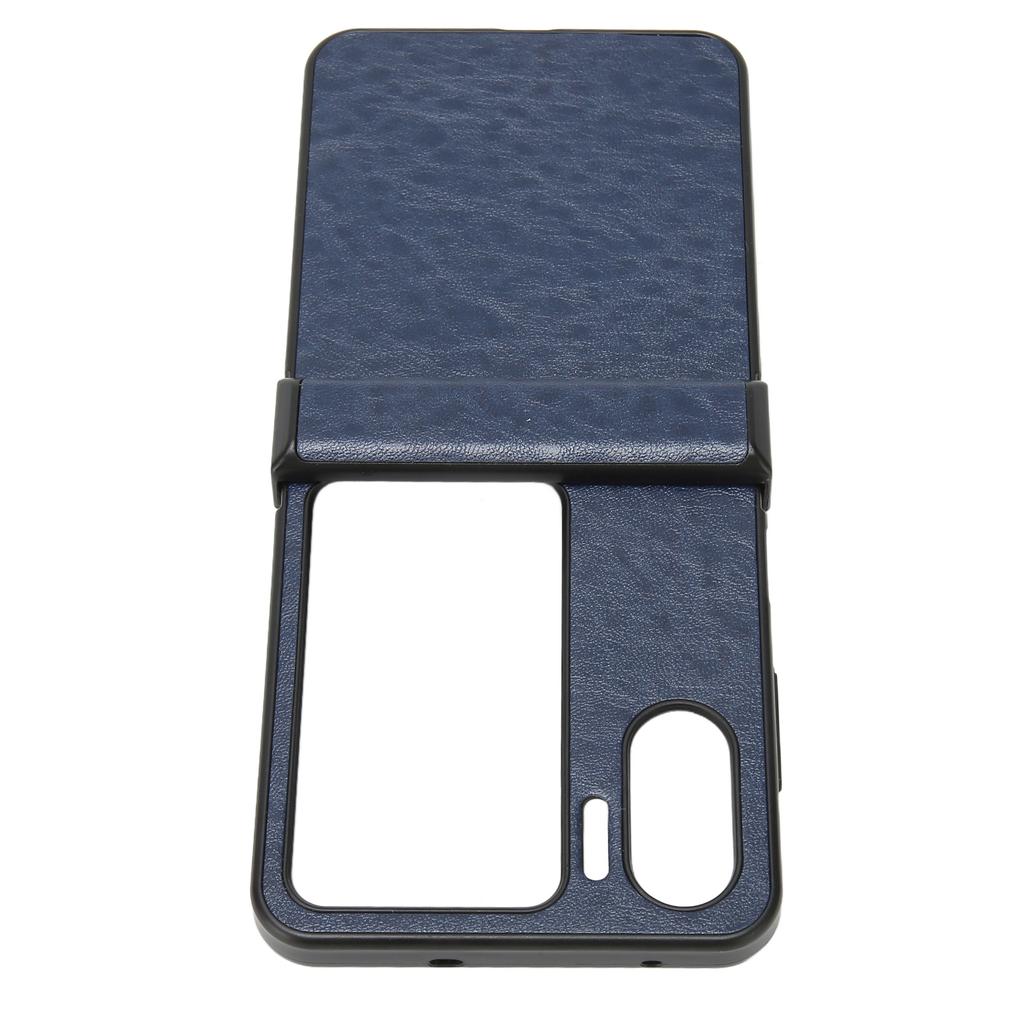 Flip Screen Phone Cover PU Crazy Horse Pattern Soft Fashion Phone Case for Oppo Find N2 Flip