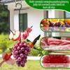 Metal Fruit Bird Feeder Hanging Hook Pet Food Storage Rack Hummingbird Feeder  Yard Porch