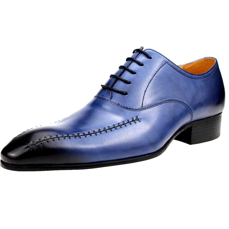 Fashion Men Shoes Comfortable Fashion With Classic Brand 2025 Lace-up Italian Style Leather For Wedding Business Office Shoes Men New In