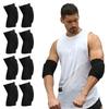 4 Pairs Elbow Support Elastic Sport Elbow Brace Breathable Elbow Protector Comfortable Knitted Elbow Pad for Men Women