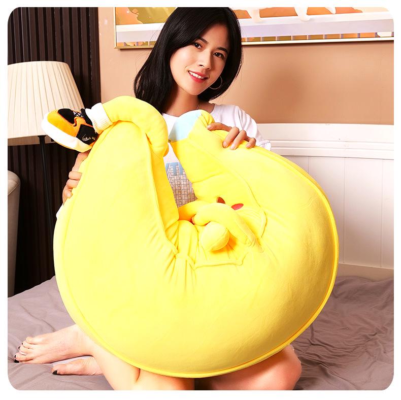 Large Plush Banana Man Doll - Cute Sleeping Pillow Toy
