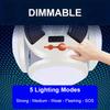 Portable Solar Camping Lantern USB Rechargeable Outdoor Tent Lamp Folding LED Football Bulbs With Hanging Hook