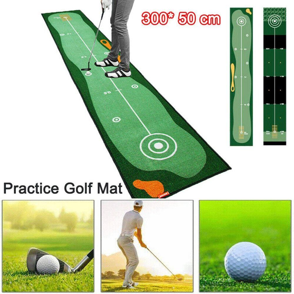Anti-Slip Golf Training Pad 50X300cm Golf Hitting Mat No Odor Golf Putting Green Blanket  Home Use