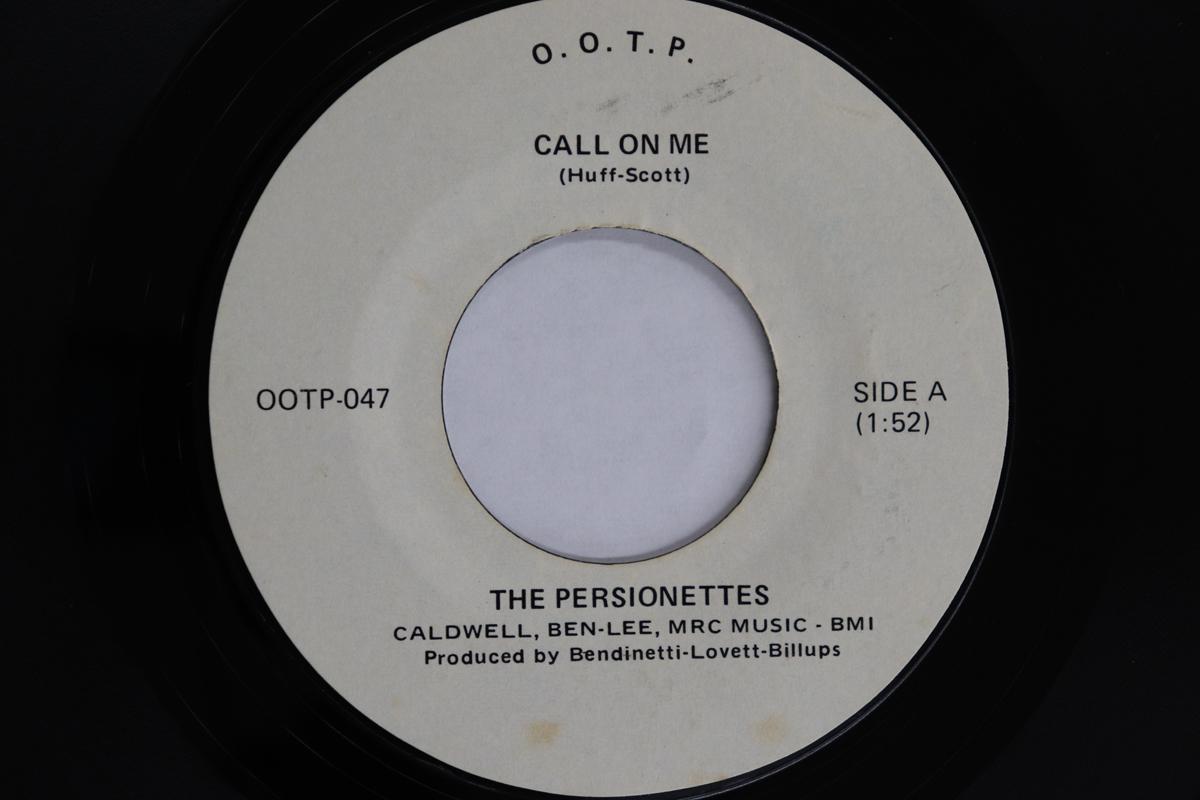 

7inch Record PERSIONETTES - Call On Me / It Happens Every Day OOTP047 O.O.T.P. US Soul/Funk Used