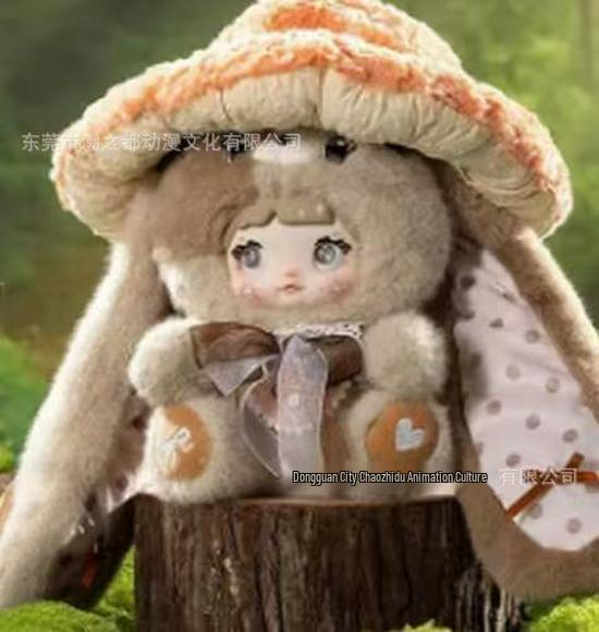 Плюшевая шляпа-гриб Nommi 400% Фигурка из слепой коробки - Милая кукла-подвеска из клейкого риса для комнат прямых трансляций Single Price (24 pieces per box)