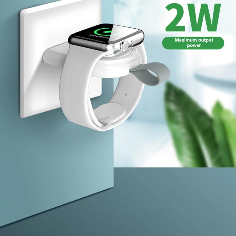 Travel Friendly Watch Magnetic Charging Station Standard USB Wireless Charger 2W Output for Watch All Models