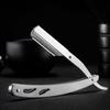 Vintage Stainless Steel Barber Razor for Men's Shaving and Trimming