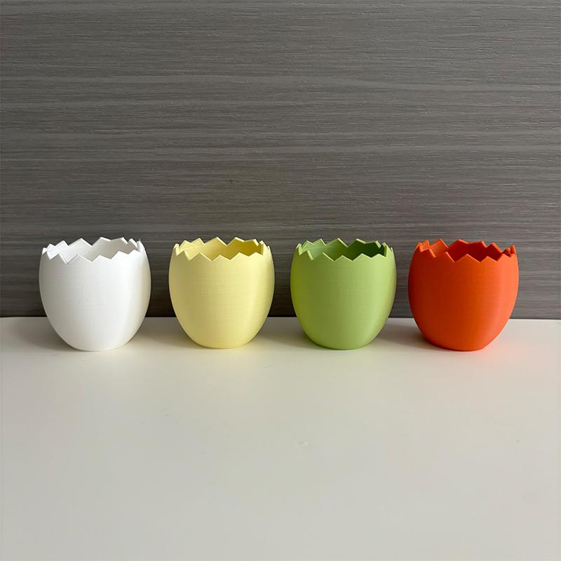 4 Pezzi Mini Fioriera a Forma di Uovo Fioriera per Piante Succulente Ornamento da Tavolo Fioriera in Plastica Decorazione per la Casa Decorazione di Pasqua