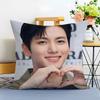Funda de cojín Ji Chang wook Lavable Lino comodidad Suave para Sofá Cama Acogedor Hogar Decoración de Habitación