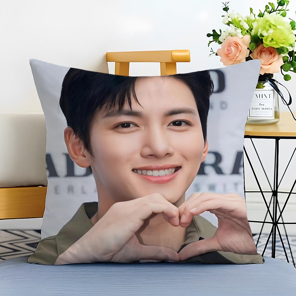 Funda de cojín Ji Chang wook Lavable Lino comodidad Suave para Sofá Cama Acogedor Hogar Decoración de Habitación