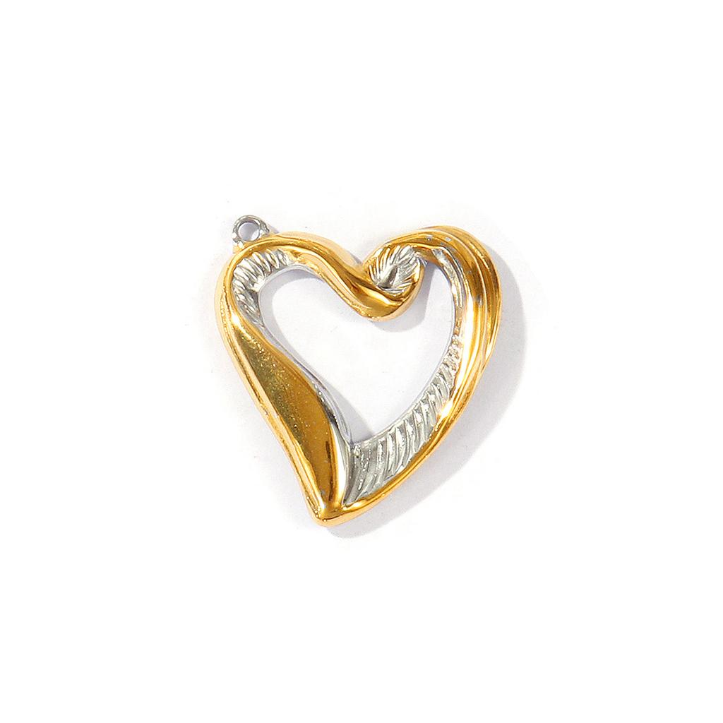 2 PCs 304 Stainless Steel Ocean Charms Starfish Turtle Sun  Flower18K Gold Plated & Silver Tone Two Tone Pendants DIY Necklace