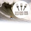 Kit de remplacement de vis et de plaque d'aileron coulissant pour planche de surf Longboard, 3 pièces, pour Stand Up Paddle Body Board