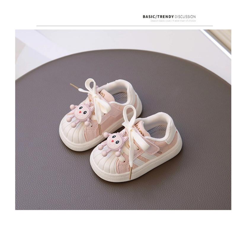 Girls Shoes Spring and Autumn Children Shell Head Sports Shoes Boys Board Shoes White Shoes Casual Soft Sole Baby Toddler Shoes