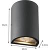 NYMFEA Yaoqijie Modern LED Wall Light 6W 12W Balcony Lamp Waterproof Outdoor Lighting Aluminium Porch Lamp Garden Fence Lamp AC110V 220V Lasting