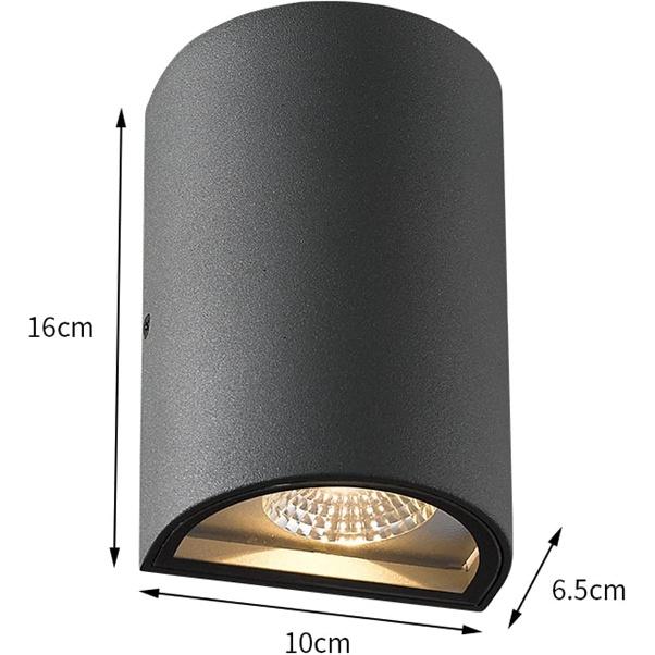 NYMFEA Yaoqijie Modern LED Wall Light 6W 12W Balcony Lamp Waterproof Outdoor Lighting Aluminium Porch Lamp Garden Fence Lamp AC110V 220V Lasting