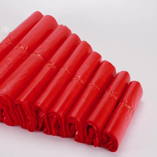 100Pcs Grocery Shopping Bags Large Capacity Strong Load-bearing Disposable Garbage Bags with Reinforced Handles