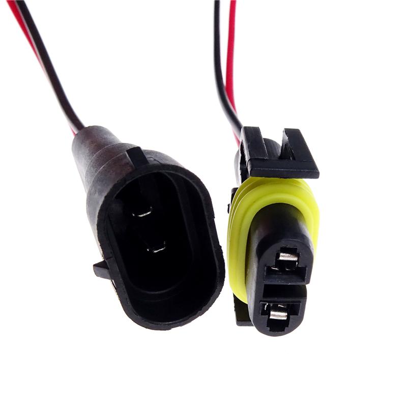 1pár H8 H9 H11 zásuvkový adaptér pro zásuvku pro auto mlhový konektor kabel žárovky světlometu kabelový svazek příslušenství