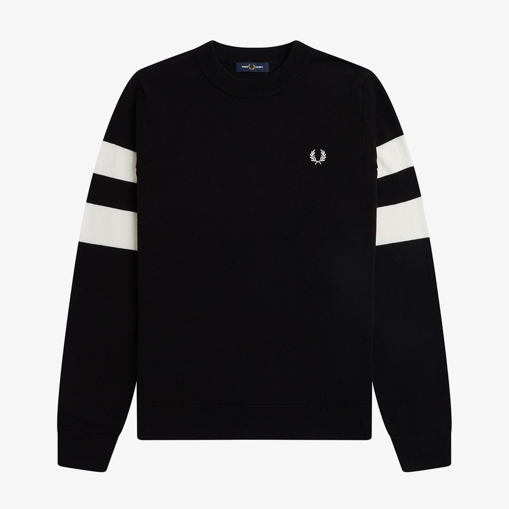 Fred Perry [Sharp] Tipd Sleeve Knit (102) Afpm2335533-102