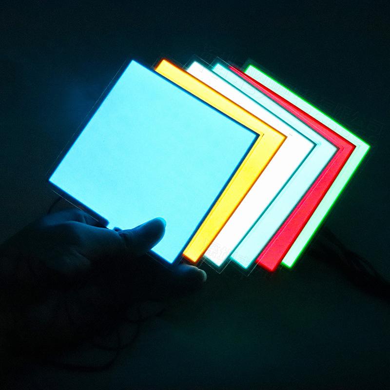 12V 10X10Cm El Flexible Electroluminescent Cold Light Source Cuttable Diy Luminous Frame Backlight Model Environmental Source