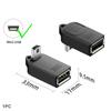 Adapter OTG Micro USB do Transferu Danych Kątowy 90 Stopni Konwerter Mini USB na USB-A Obsługa Ładowania Telefonu Tabletu Plug and Play