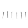 6Pcs Guitar Bridge Screws Set Mounting Parts Electric Musical Instrument Accessories Silver