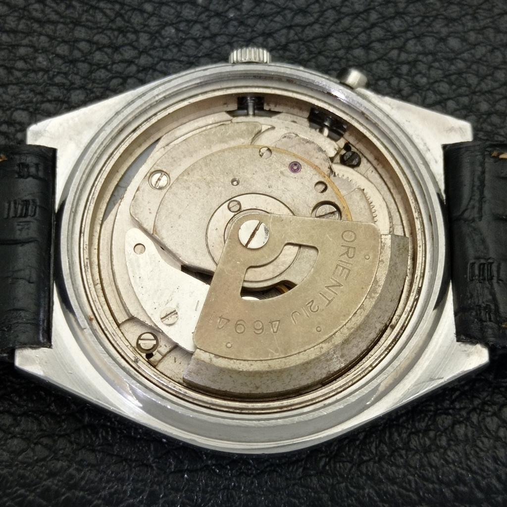 VINTAGE ORIENT AUTOMATIC 46941 JAPAN MENS WHITE COLOR DIAL WATCH A700644-5 R204-a700644