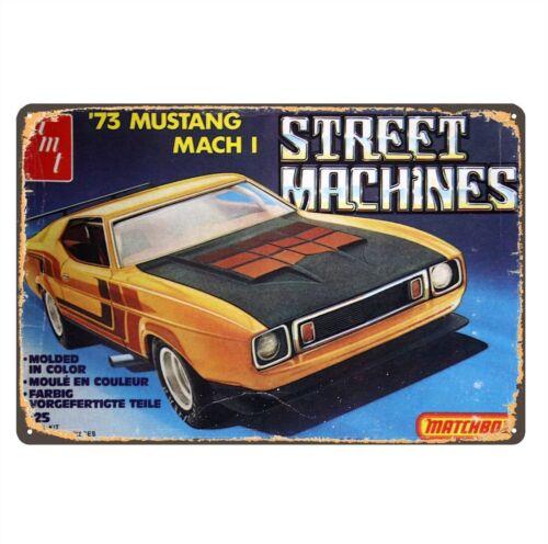 

DORA Tin Sign Mach Muscle American Car Metal Poster Tin Sign xcmaluminum 20x30cm（7.8x11.8inch）