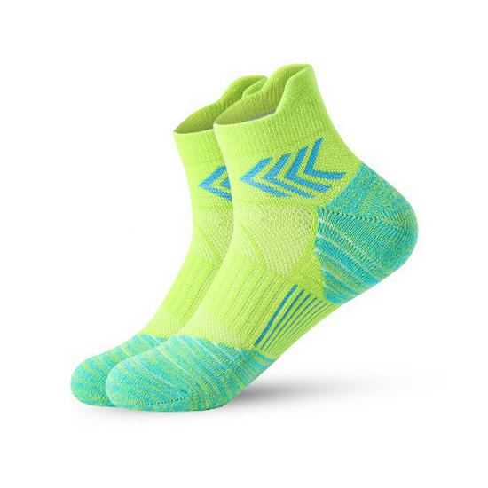 Unisex Sports Socks: Short, Terry Loop Bottom for Basketball, Running, Fitness, and Badminton.