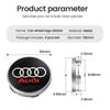 4pcs 60mm Car Wheel Center Hub Stickers 60/68mm Car Wheel Center Hub Caps Auto Decoration Accessories For 4GUFH S RS A3 A4 A1