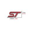 djsh6 3D Metal ST Letters Car Steering Wheel Emblem Badge Sticker for Ford ST Fiesta Focus Edition KUGA Mondeo Focus X 2 3