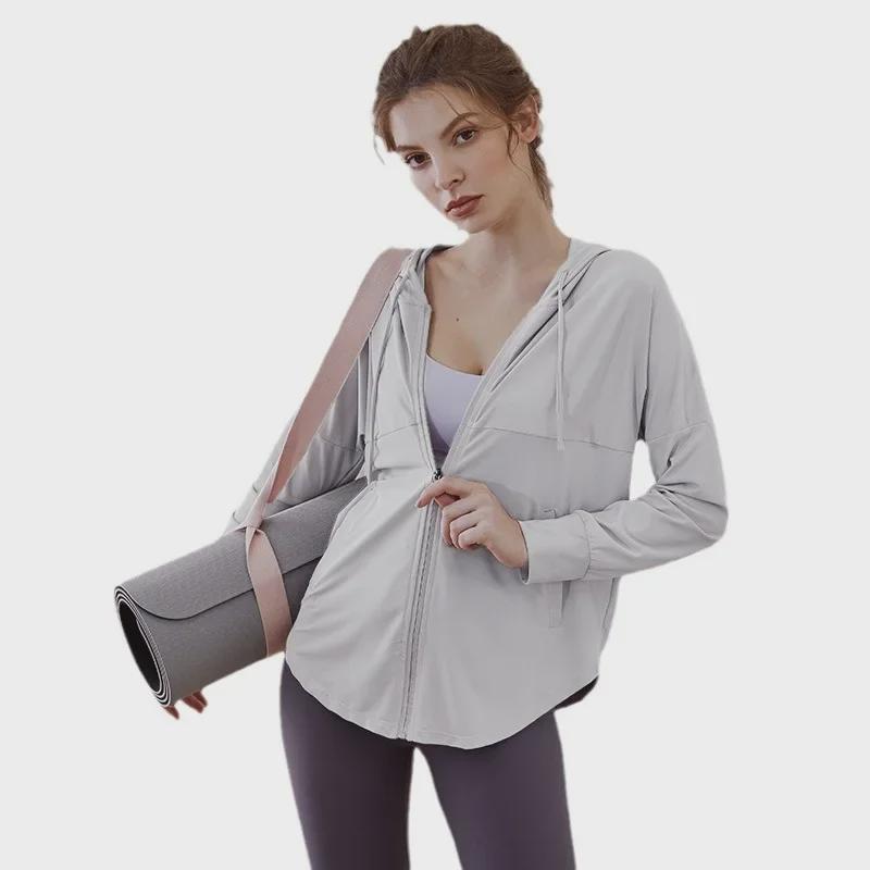 Women's Quick-Dry Long Sleeve Sports Jacket - Spring/Autumn Yoga & Running Cardigan 2023
