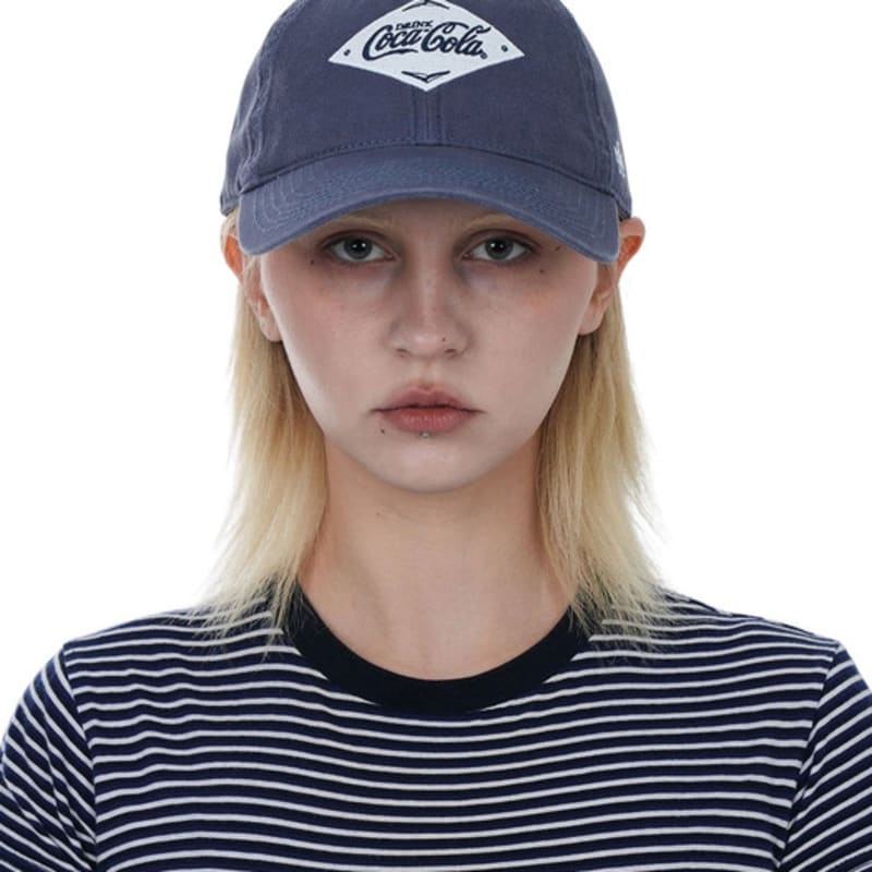 

AMERICAN NEEDLE COCA-COLA SQUARE MARK BALLPARK cap - STONE BLUE FREE