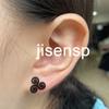 Lovely Dog Paw Earrings Women Multiple Stainless Steel Earings Fashion Jewelry Mushroom Rocket Lighter Ear Studs Weird Gift
