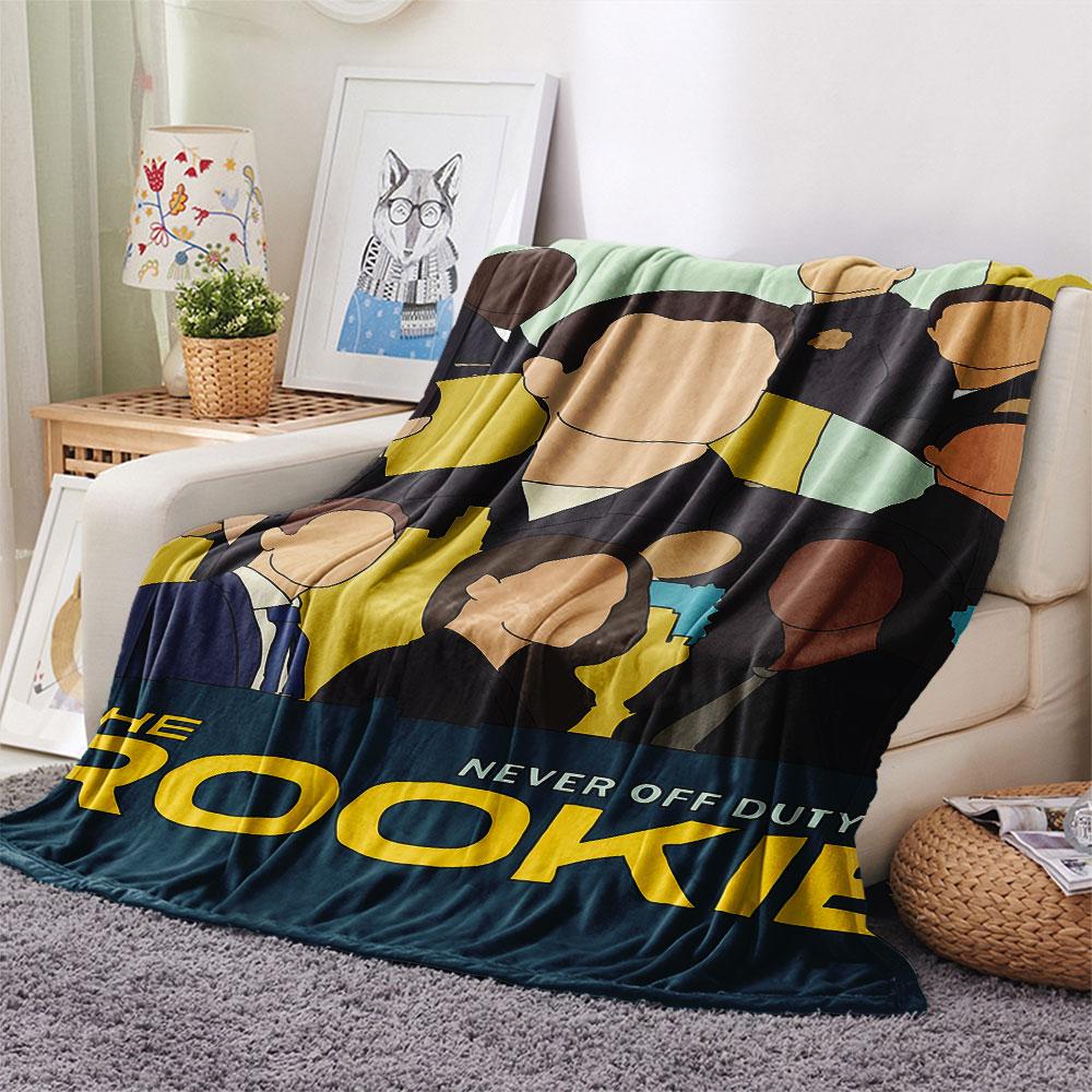 1 PZ Coperta di Flanella Fantasia THE ROOKIE Adatta a Tutte le Stagioni per Arredamento Casa Calore e Comfort Regali Regalo Festivo