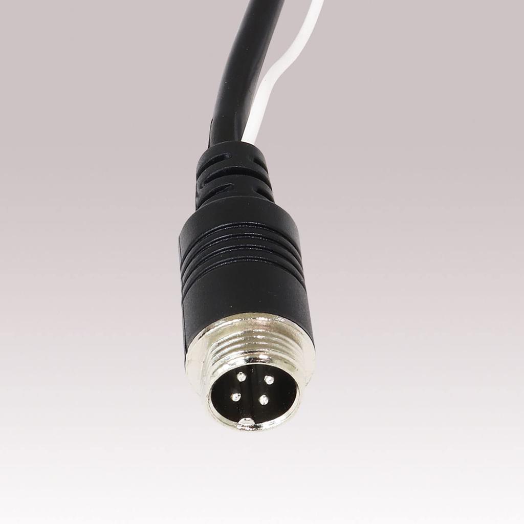 MAXWIN 5m 4-Pin Video Extension Cable for Trucks and Large Vehicles, Side Cameras, and Turn Signals (SV3-CAB05B-4P)